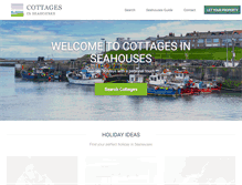 Tablet Screenshot of cottagesinseahouses.co.uk